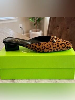 🚨Sam Edelman Women’s Ollie Mule | Sz. 7.5M | Color: Granada/Tan Leopard ~NWB
